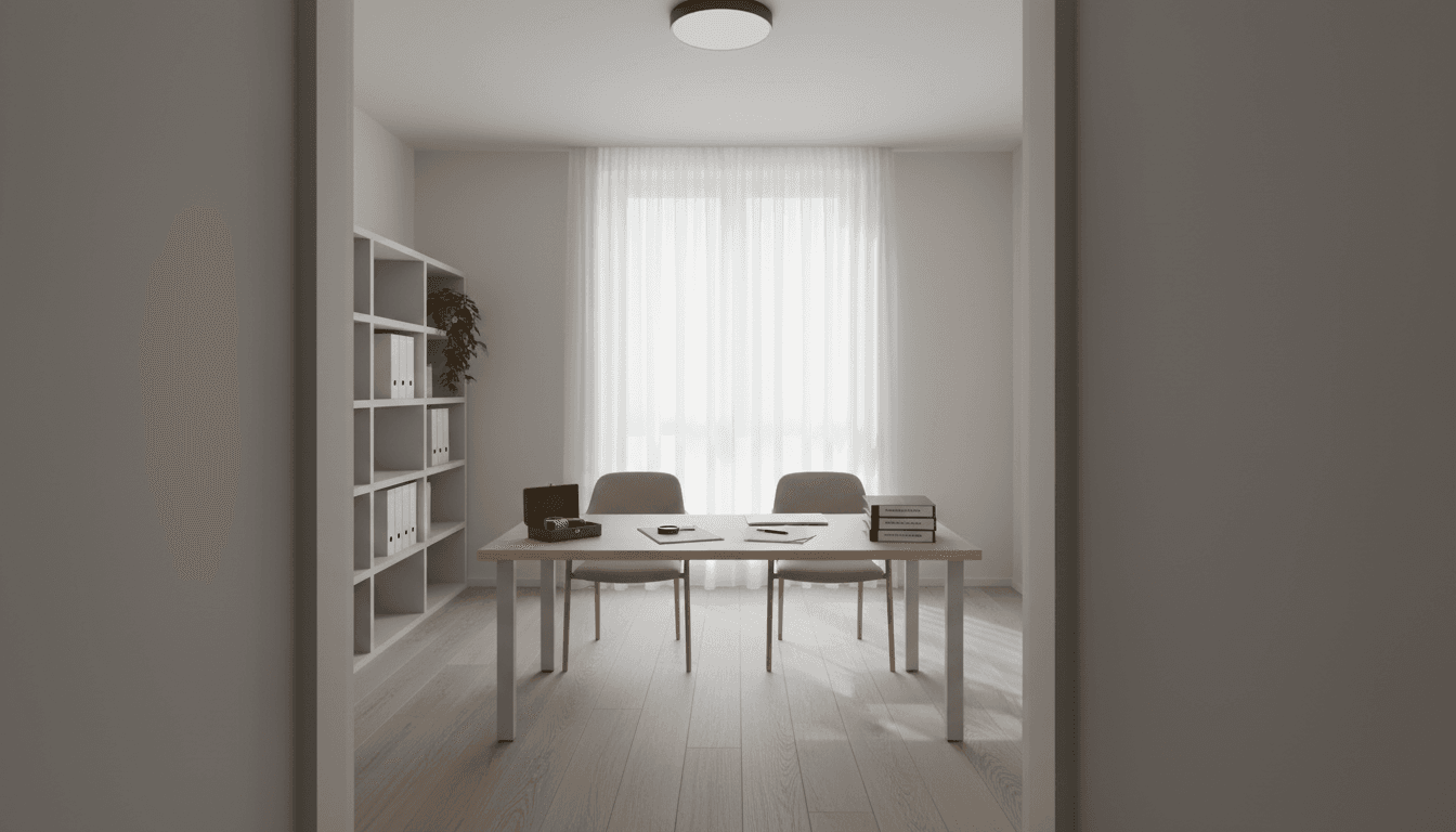 Clean, secure office space without storage vault